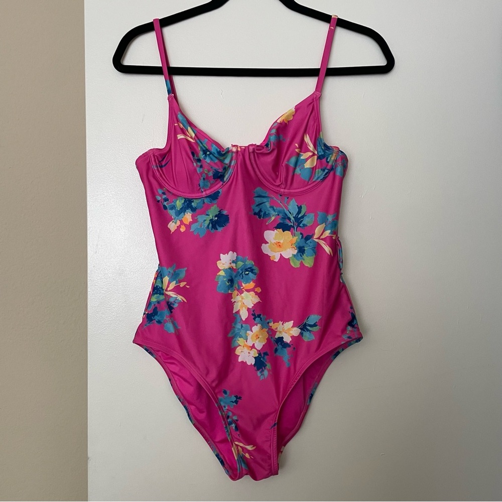 one piece floral swimsuit